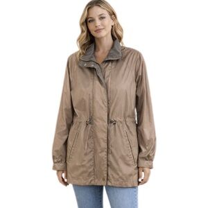 Mariel 80’s/90’s Vintage Raincoat Taupe Size Small